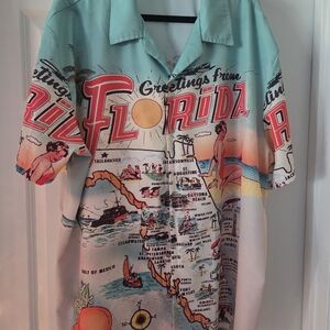 Hardaddy Men's Size 3XL Florida Map Shirt Vacation Fun Weight Loss Cleanout